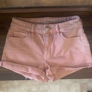 American Eagle Pink Jean Shorts